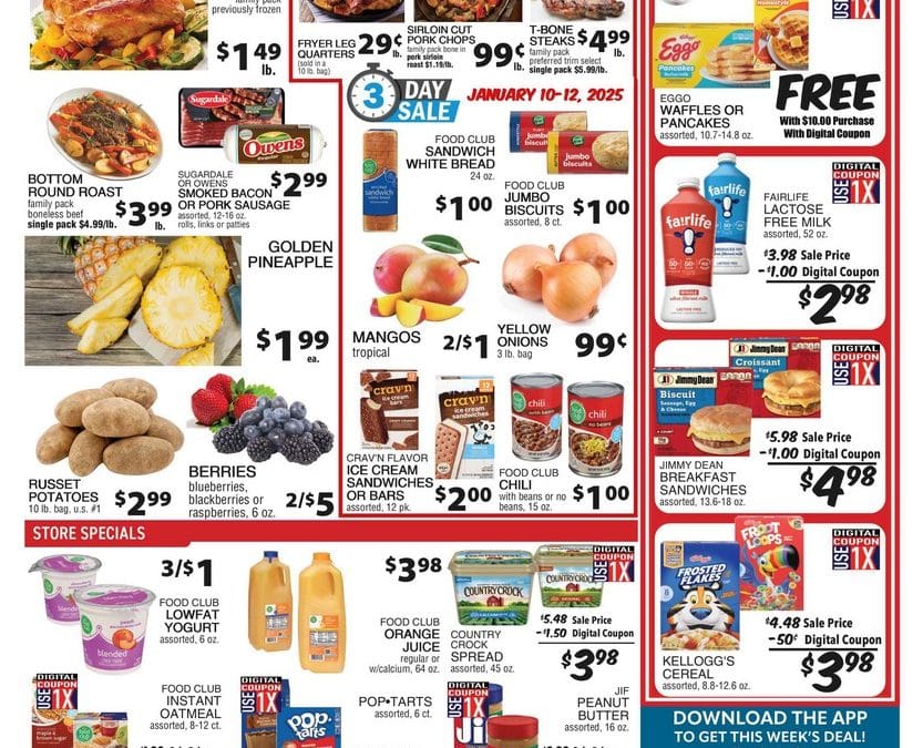 Weekly Ad for January 5-11, 2025