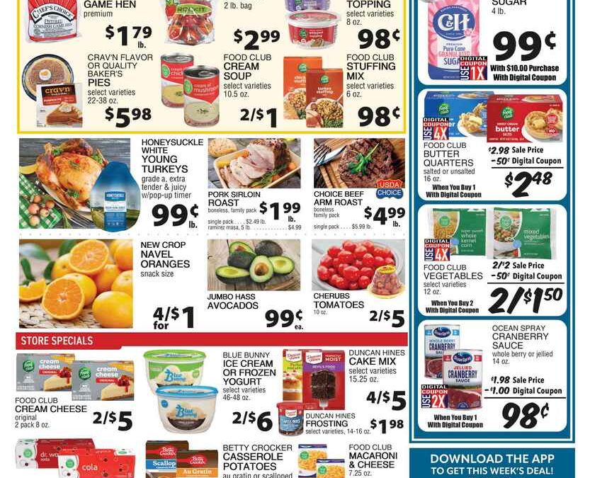 Weekly ad for November 9-15, 2025